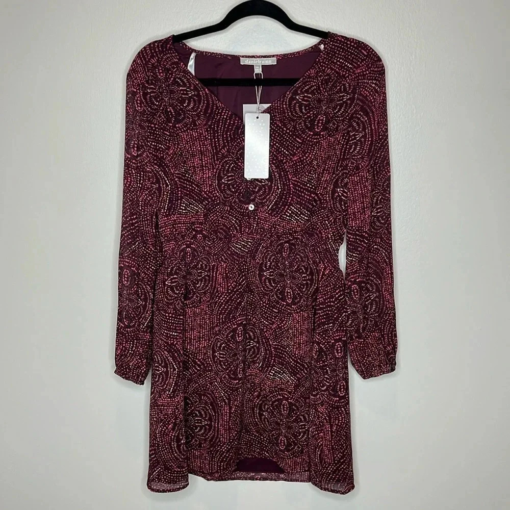 Daniel Rainn Parnika Button Detail Dress Medium Petite